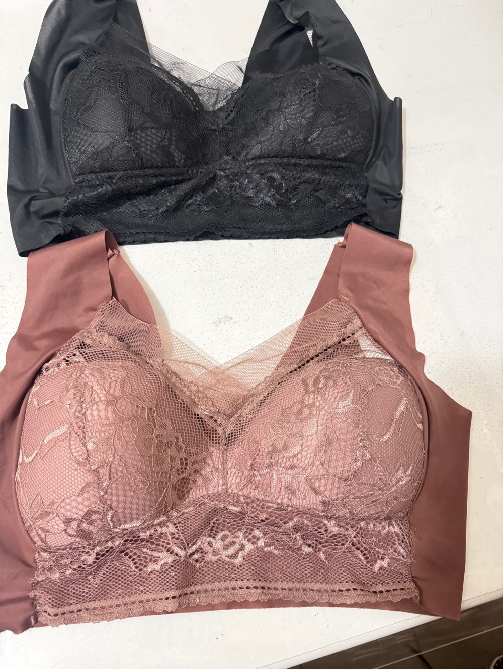 Two brand new Lace Bralette in Dusty Rose - Women's Intimates
